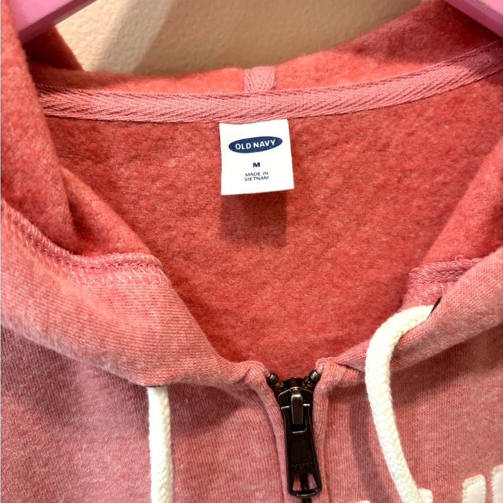 Old Navy Pink Zip Up Sweatshirt - Picture 3 of 3